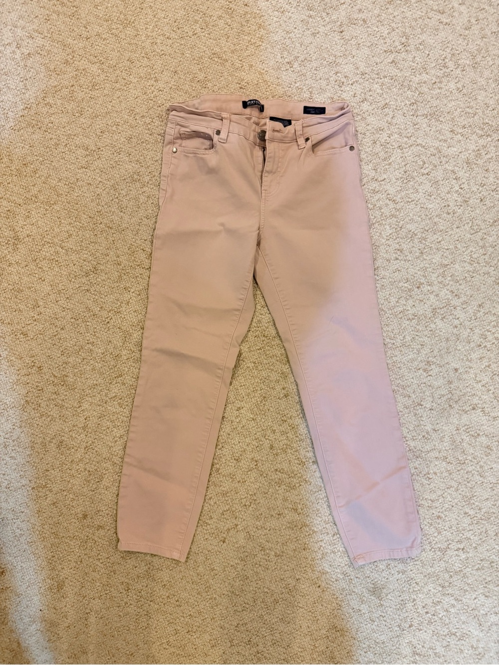 Vintage Light Blush High-Rise Cropped Skinny Jeans